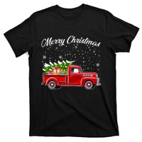 Merry Christmas Red Truck Xmas T-Shirt