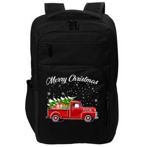 Merry Christmas Red Truck Xmas Impact Tech Backpack