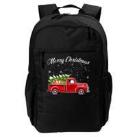 Merry Christmas Red Truck Xmas Daily Commute Backpack