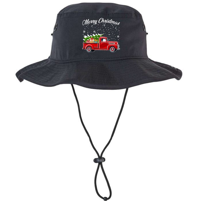 Merry Christmas Red Truck Xmas Legacy Cool Fit Booney Bucket Hat