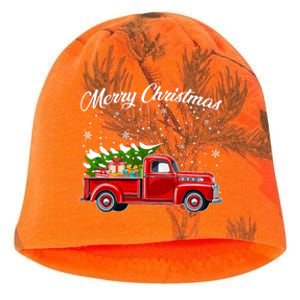 Merry Christmas Red Truck Xmas Kati - Camo Knit Beanie