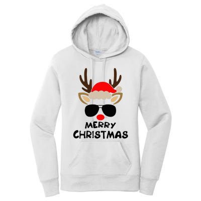 Merry Christmas Reindeer Xmas Family Women's Pullover Hoodie