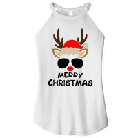 Merry Christmas Reindeer Xmas Family Women's Perfect Tri Rocker Tank