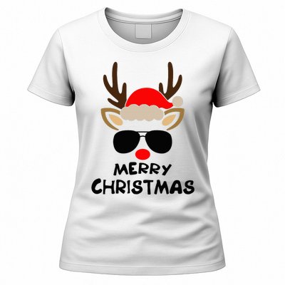 Merry Christmas Reindeer Xmas Family Women's T-Shirt