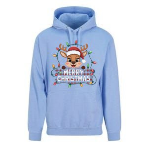 Merry Christmas Reindeerfamily Matching Reindeer Unisex Surf Hoodie