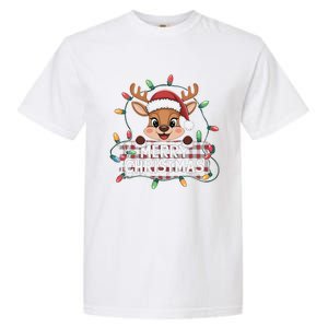 Merry Christmas Reindeerfamily Matching Reindeer Garment-Dyed Heavyweight T-Shirt