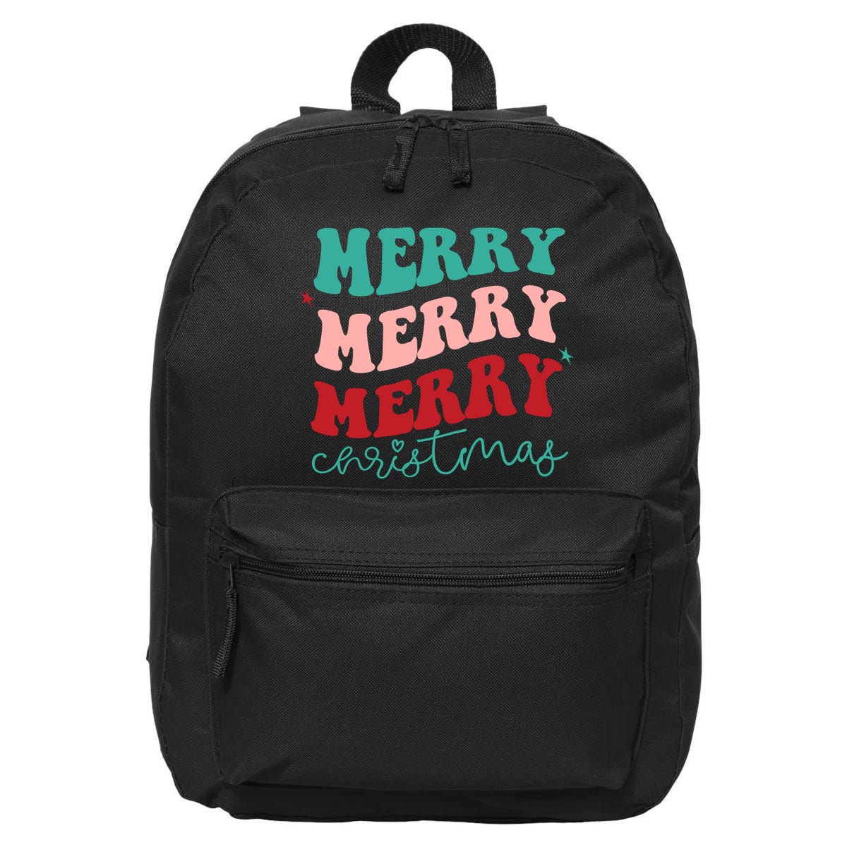 Merry Christmas Retro Fun Holiday 16 in Basic Backpack