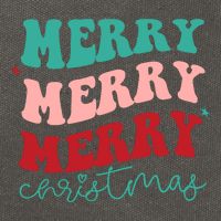 Merry Christmas Retro Fun Holiday Cotton Canvas Backpack