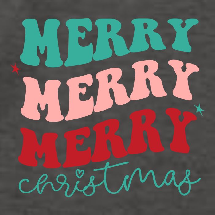 Merry Christmas Retro Fun Holiday Vector Backpack