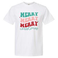 Merry Christmas Retro Fun Holiday Garment-Dyed Heavyweight T-Shirt