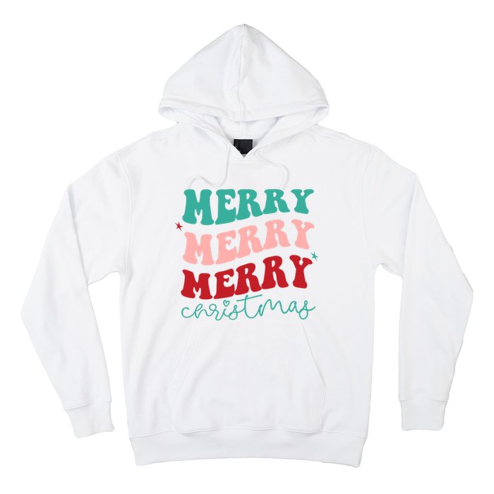 Merry Christmas Retro Fun Holiday Hoodie