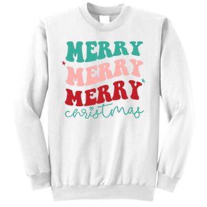 Merry Christmas Retro Fun Holiday Sweatshirt