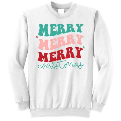 Merry Christmas Retro Fun Holiday Sweatshirt