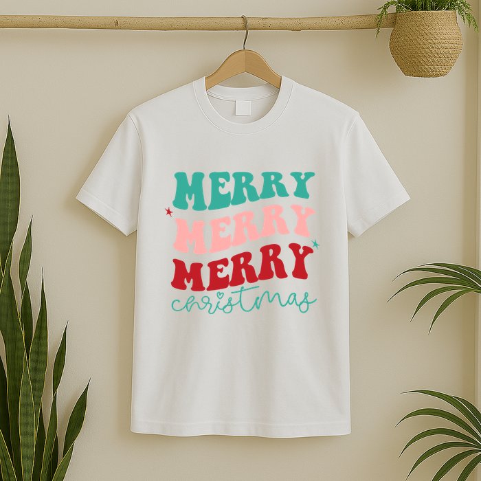Merry Christmas Retro Fun Holiday T-Shirt