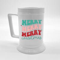 Merry Christmas Retro Fun Holiday Beer Stein