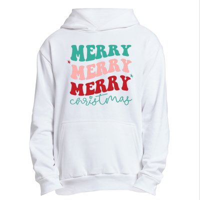 Merry Christmas Retro Fun Holiday Urban Pullover Hoodie