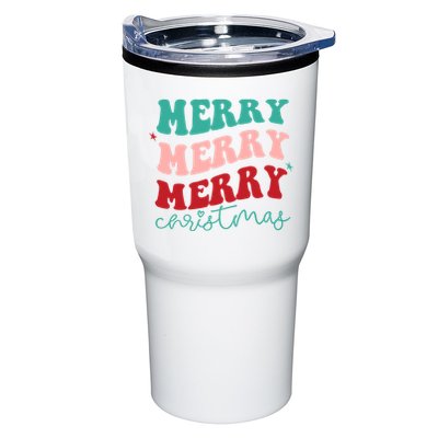 Merry Christmas Retro Fun Holiday Tumbler