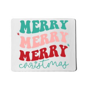 Merry Christmas Retro Fun Holiday Mousepad