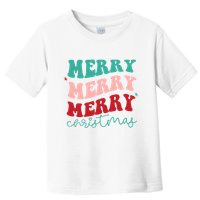 Merry Christmas Retro Fun Holiday Toddler T-Shirt