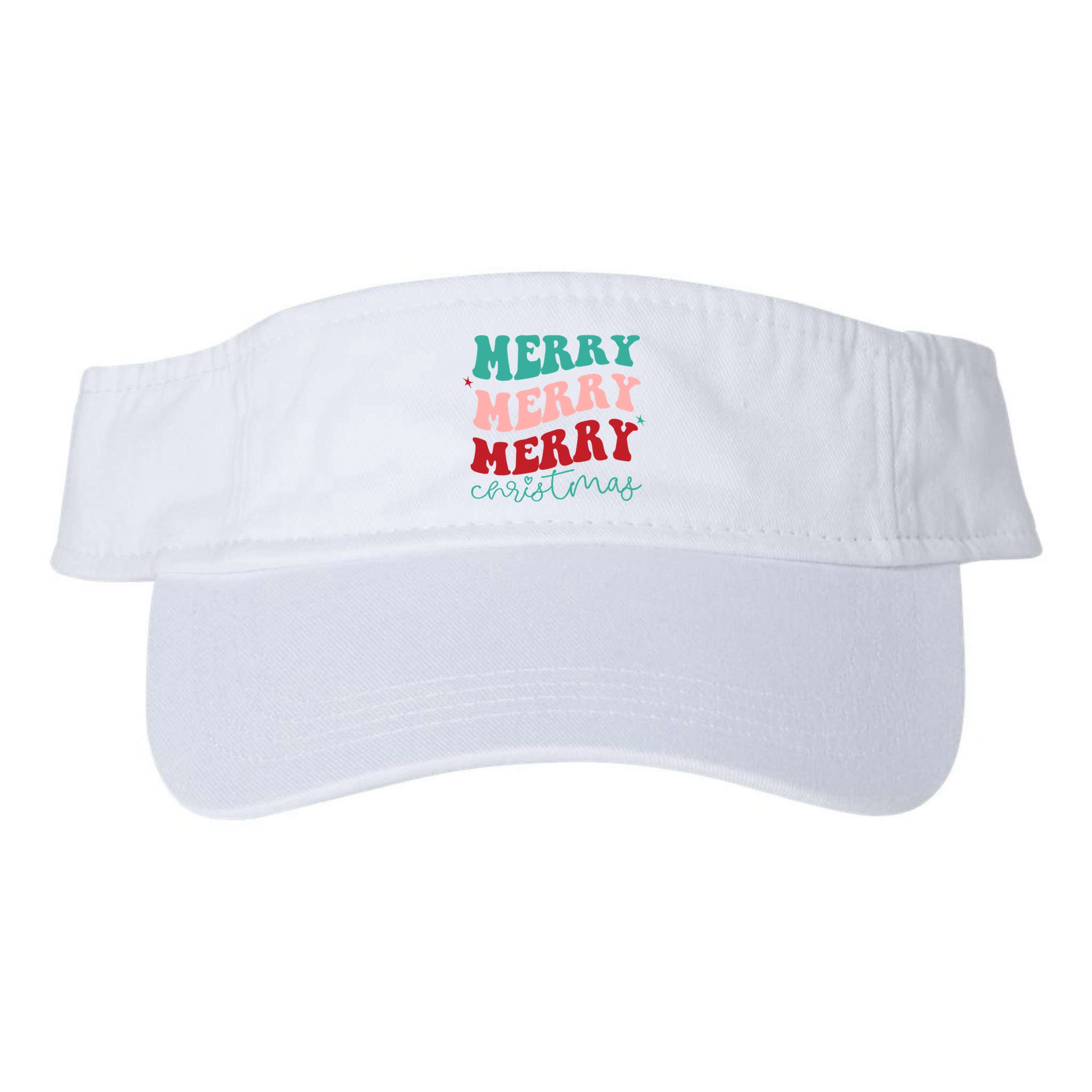 Merry Christmas Retro Fun Holiday Visor