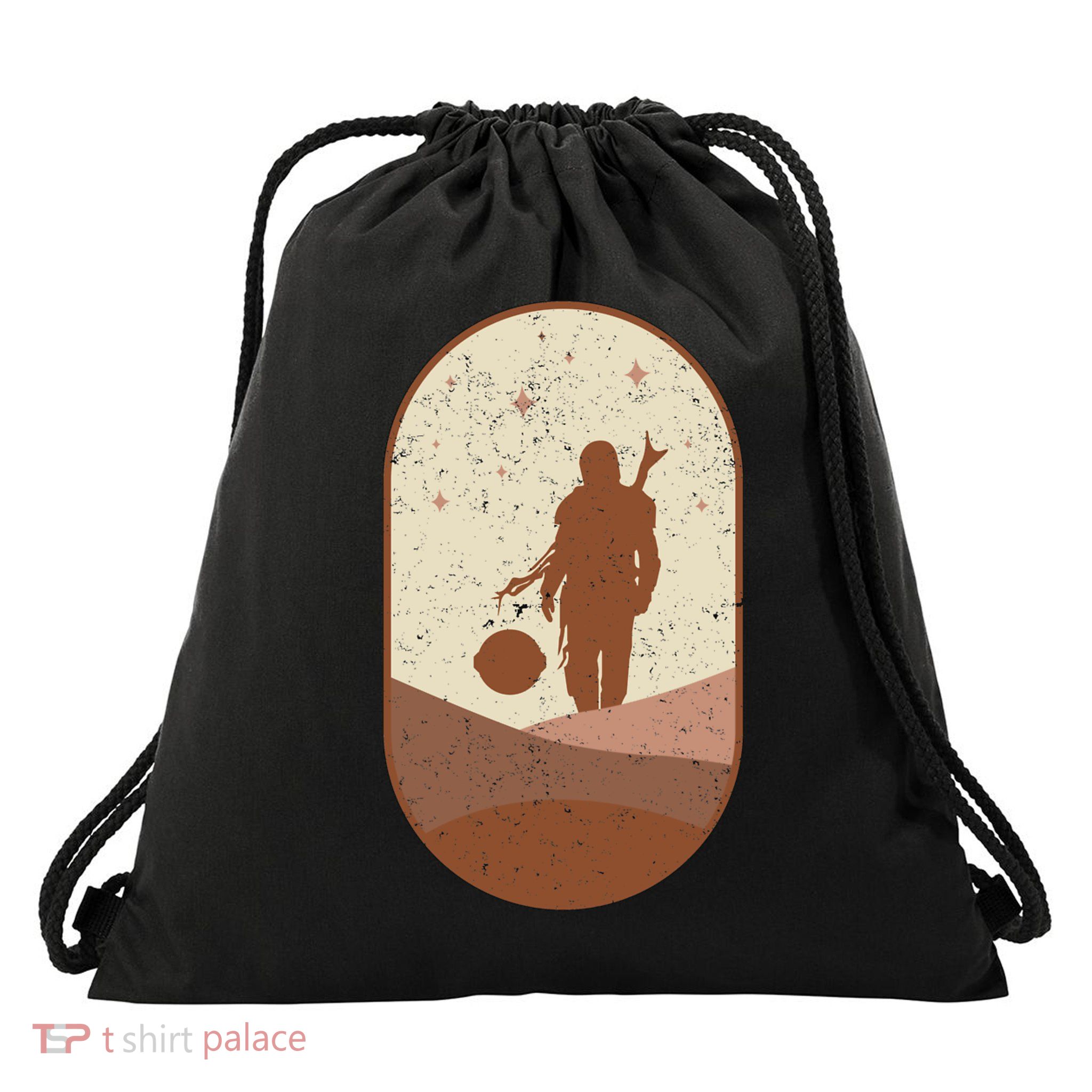 Mando Child Retro Drawstring Bag