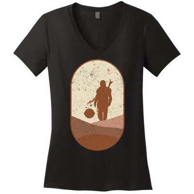 Mando Child Retro Women's V-Neck T-Shirt