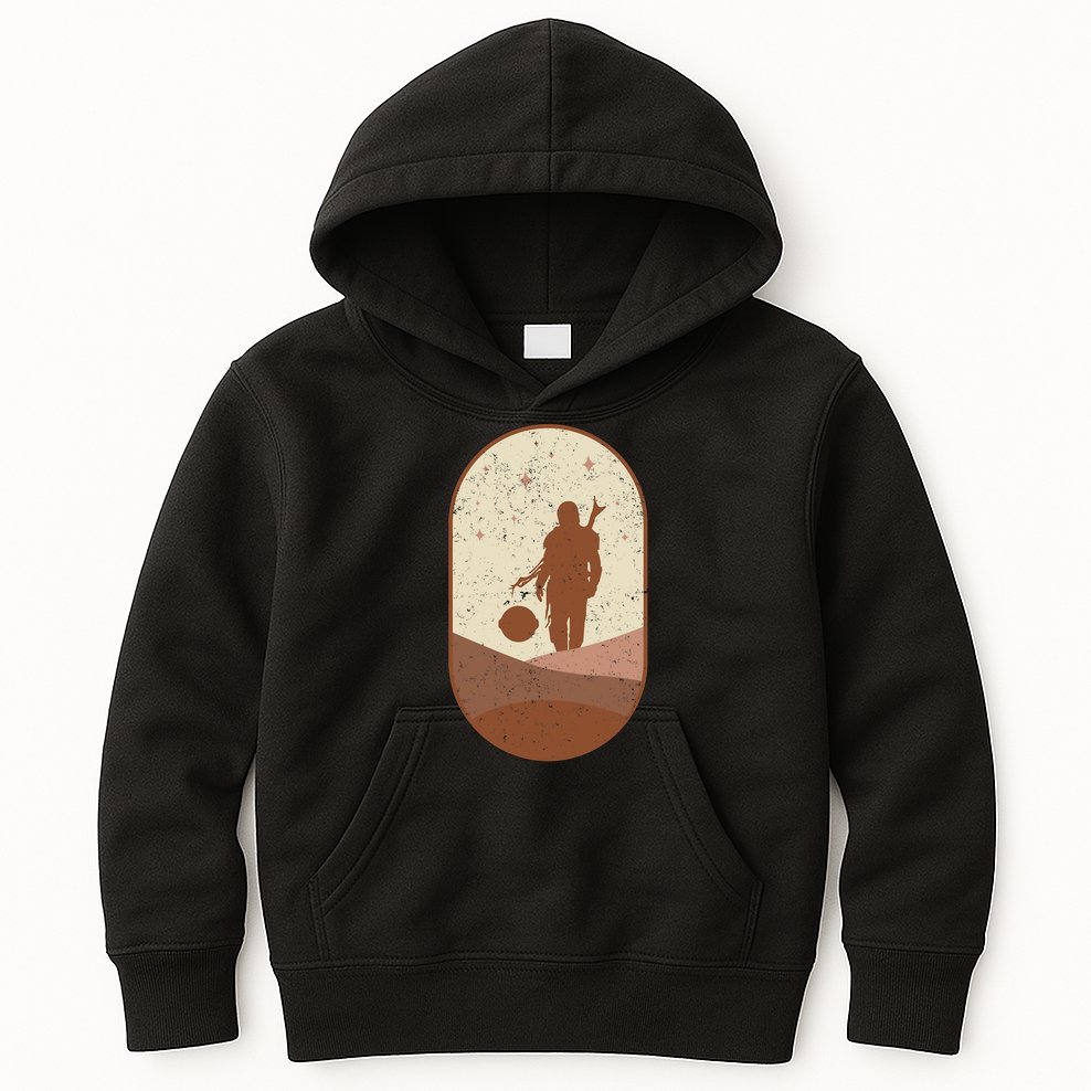 Mando Child Retro Kids Hoodie