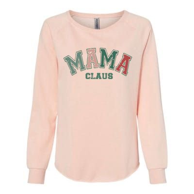 Mama Claus Retro Christmas Womens California Wash Sweatshirt