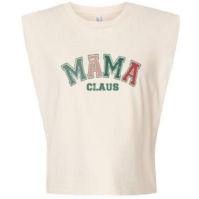 Mama Claus Retro Christmas Garment-Dyed Women's Muscle Tee