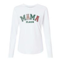 Mama Claus Retro Christmas Womens Cotton Relaxed Long Sleeve T-Shirt