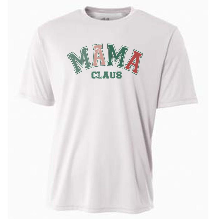 Mama Claus Retro Christmas Cooling Performance Crew T-Shirt