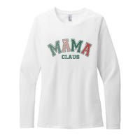 Mama Claus Retro Christmas Womens CVC Long Sleeve Shirt