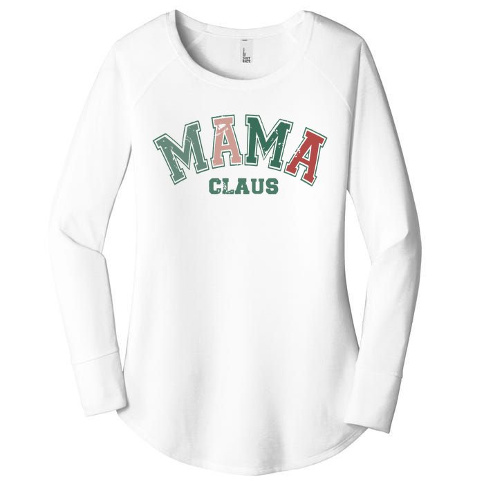 Mama Claus Retro Christmas Women's Perfect Tri Tunic Long Sleeve Shirt