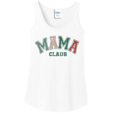 Mama Claus Retro Christmas Ladies Essential Tank