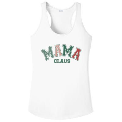 Mama Claus Retro Christmas Ladies PosiCharge Competitor Racerback Tank