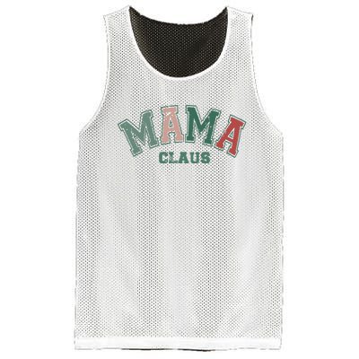 Mama Claus Retro Christmas Mesh Reversible Basketball Jersey Tank