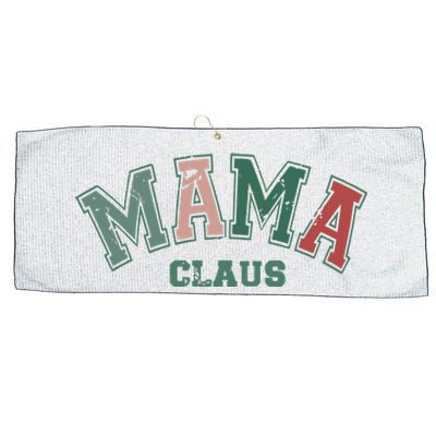 Mama Claus Retro Christmas Large Microfiber Waffle Golf Towel