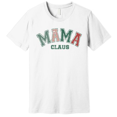 Mama Claus Retro Christmas Premium T-Shirt