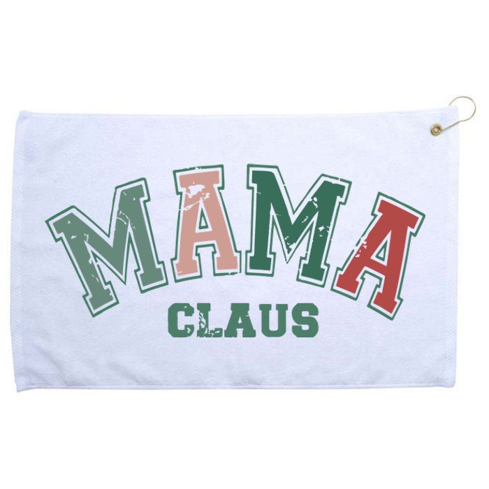 Mama Claus Retro Christmas Grommeted Golf Towel