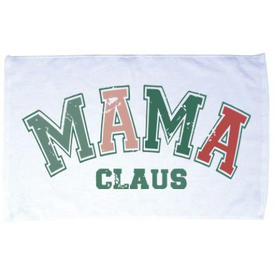 Mama Claus Retro Christmas Microfiber Hand Towel