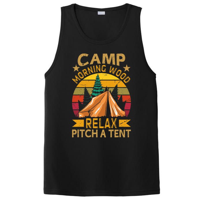 Morningwood Camp Relax Pitch A Tent Carpenter Lumberjack PosiCharge Competitor Tank