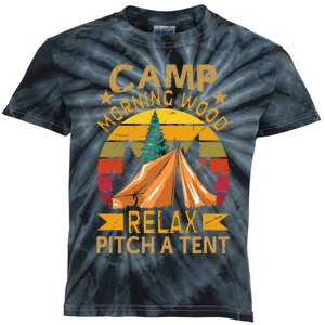 Morningwood Camp Relax Pitch A Tent Carpenter Lumberjack Kids Tie-Dye T-Shirt