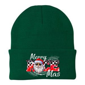 Merry Christmas Race Car Xmas Racing Santa Claus Pajamas Knit Cap Winter Beanie