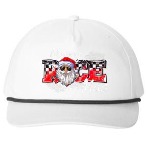 Merry Christmas Race Car Xmas Racing Santa Claus Pajamas Snapback Five-Panel Rope Hat