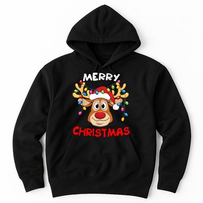 Merry Christmas Reindeer Xmas Family Hoodie