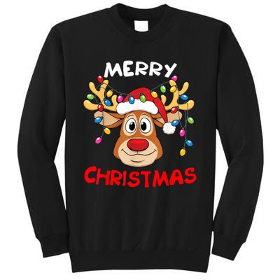 Merry Christmas Reindeer Xmas Family Sweatshirt