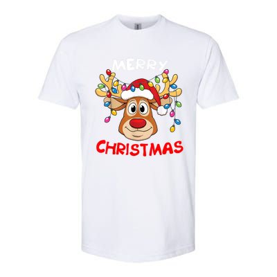 Merry Christmas Reindeer Xmas Family Softstyle CVC T-Shirt