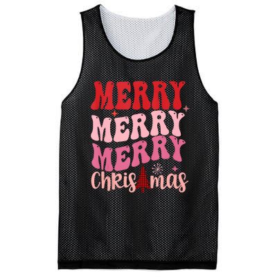 Merry Christmas Red Plaid Xmas Tree Retro Cute Tank Top Mesh Reversible Basketball Jersey Tank