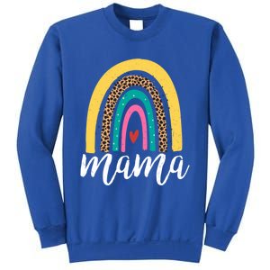 Mama Cute Retro Rainbow Distressed Inspirational Mom Gift Sweatshirt