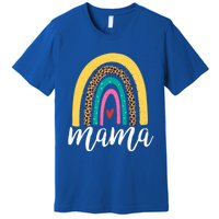 Mama Cute Retro Rainbow Distressed Inspirational Mom Gift Premium T-Shirt